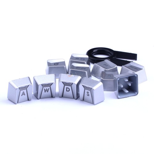 Red Silver 11 keycaps for Logitech G910/810/G413/G310/K840/G613 Romer-G Keyboard - Afbeelding 14 van 15
