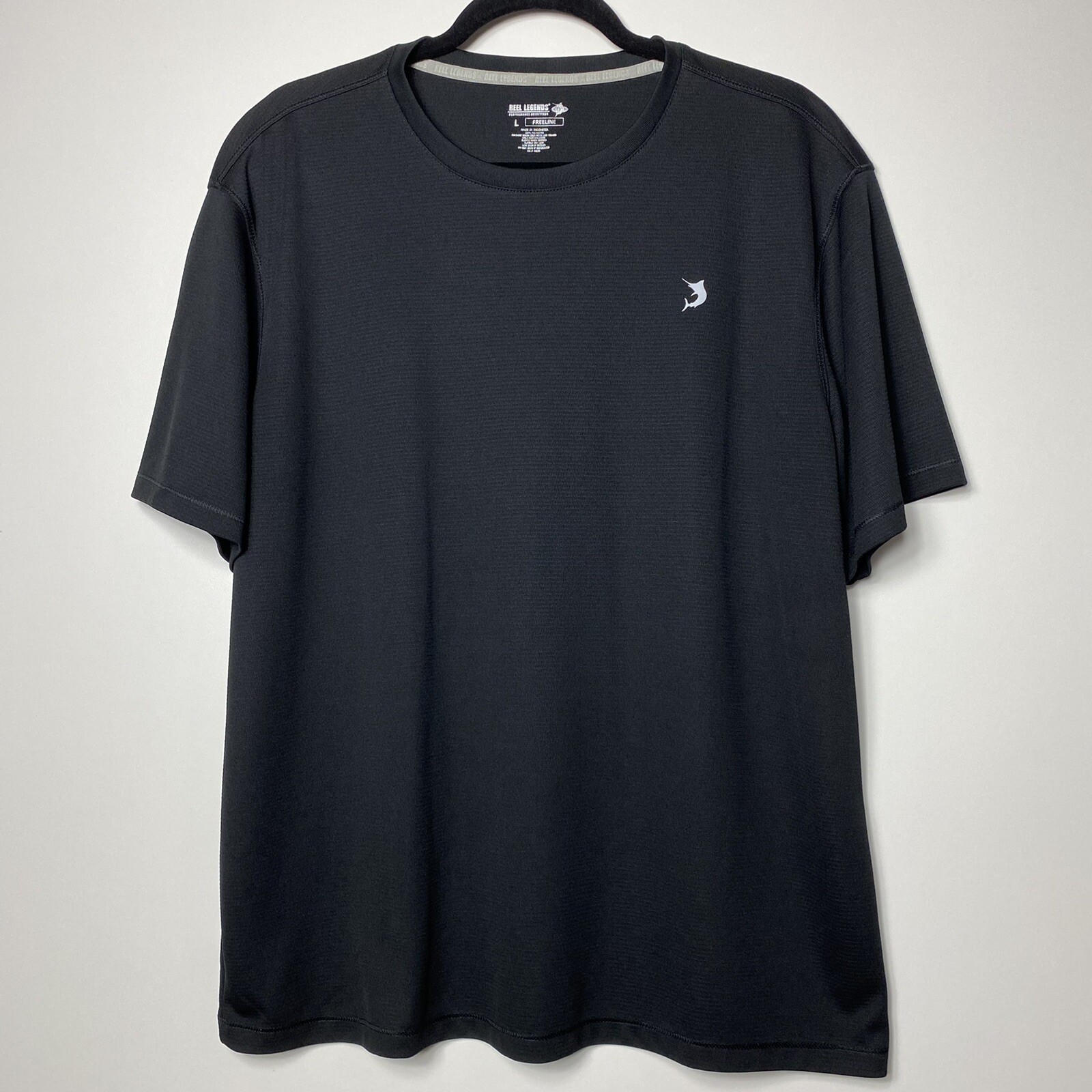 Reel Legends Freeline Men’s Black short sleeve shirt size L eBay