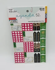 The Paper Studio Agenda 52 Check It Off Foiled Sticker Pk Book 819 Pcs Calendar