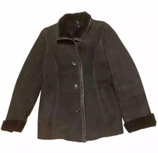Artico Platinum Vintage Original Shearling Jacket Made In Italy Size 46
