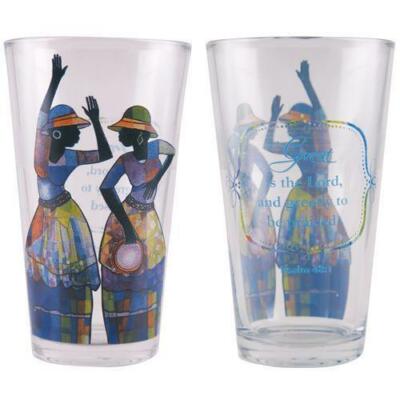African American Expressions Praise Dancer Drinking Glass Set | eBay