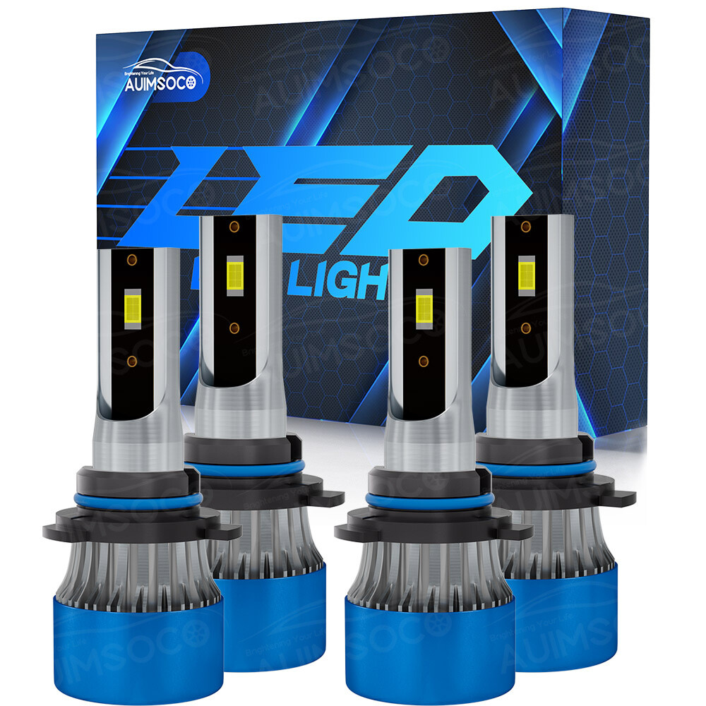 Para For GMC Canyon 2004 2005-2012 6000K LED faro alto / bajo AUIMSOCO 9005+9006