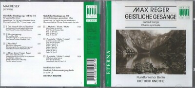 MAX REGER Geistliche Gesange: Sacred Songs & Chants Spirituals CD OOP IMPORT