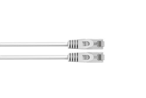 Cable de conexión delgado Cat6 28 AWG cobre desnudo RJ-45 cable Ethernet 3 pies blanco paquete de 25 - Imagen 4 de 6