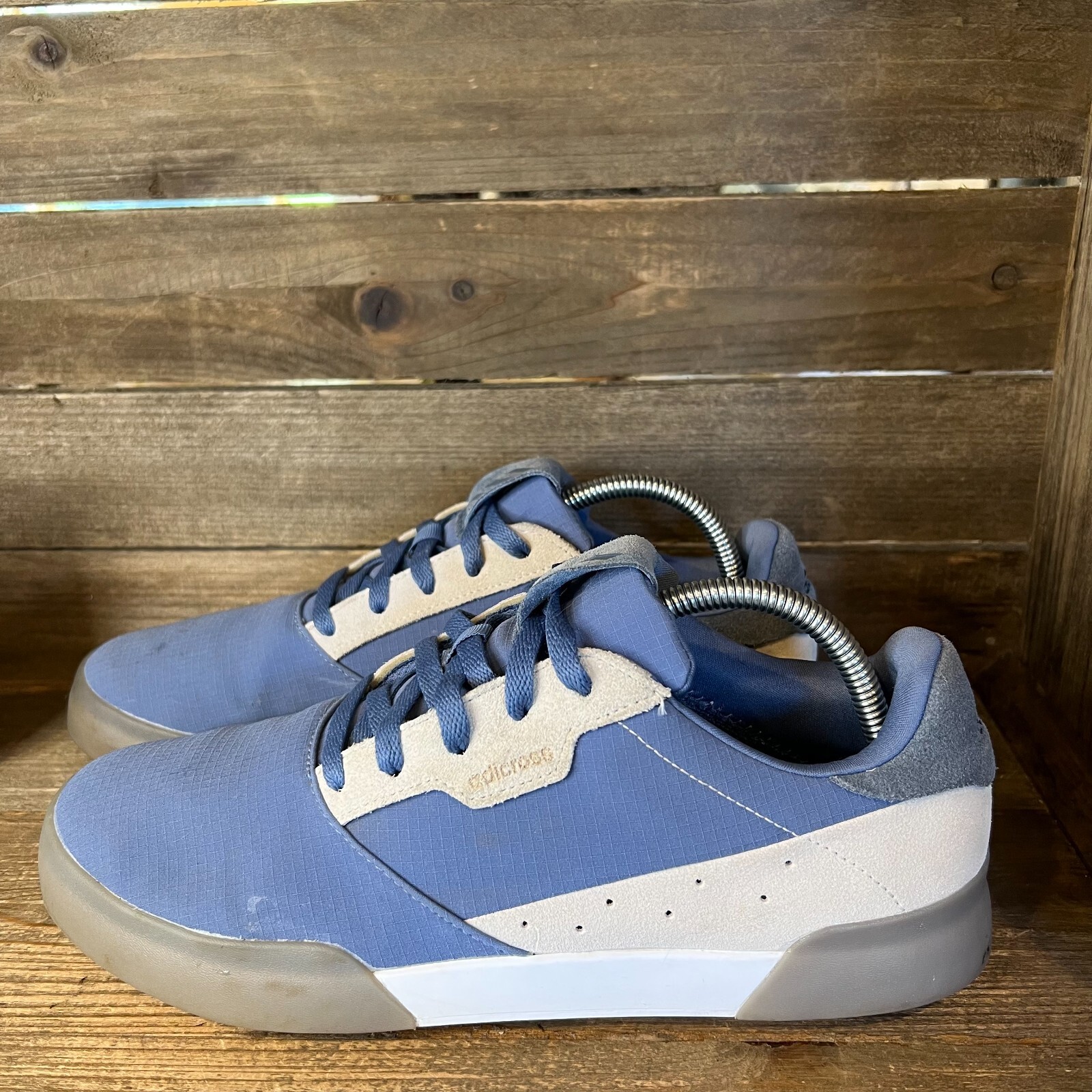 Mens Adidas Adicross Retro Blue Spikeless Golf Shoes … Gem