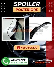 Alettone Spoiler Sportivo 95cm per Posteriore Auto Tetto Coda NERO LUCIDO