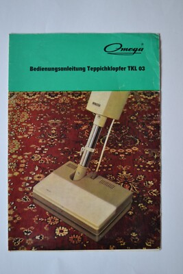 DDR Werbe-Flyer Bedienungsanleitung Omega Teppichkloper TKL 03 AKA Electric