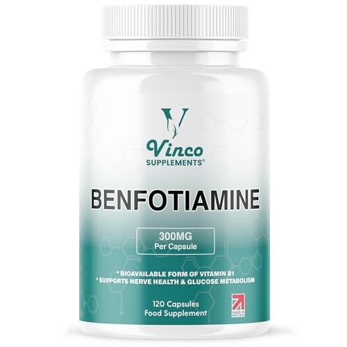 Benfotiamine – Fat-Soluble Vitamin B1 (Thiamine) - 120 Capsules