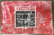KENWORTH OPERATOR'S MANUAL  W900, T660, T800, C500, 963 - Y53-1001C (Tag# 13994)