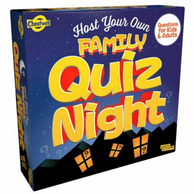 Quiz Night Family Board Game for Kids and Adults Ages 8+ Cheatwell Games Fun
