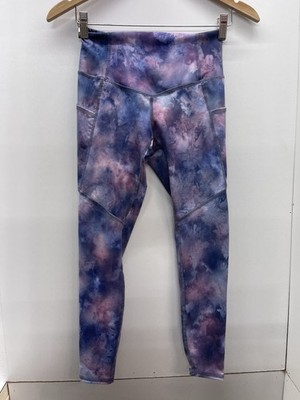 Evolution and Creation Purple and Pink Tie-Dye Leggings Size S Yoga Pants