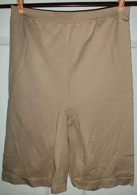 Avenue Body High Waist Shaper Briefs Plus Size 22 Beige 9'' Inseam Seamless 111