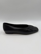 Seychelles Ruched Leather Flats, Women’s 9,The Little Things,Black Leather