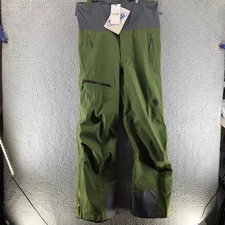 Stio Men's Size S Green Environ Bibs Pine Forest Ski