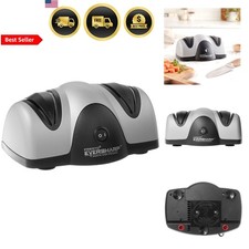 Electric Knife Sharpener 2-Stage System Razor Sharp Edges Kitchen Sport Knives