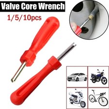 Universal Tyre Valve Core Removal Tool – Red Repair Key for Car, Bike, Van, ATV