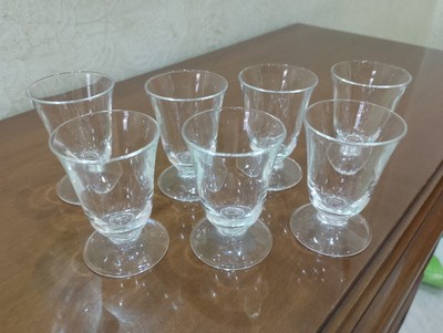 7 Gläser Likörglas Rosolio Gläser Elegant Vintage Bar Pub Vitrine 