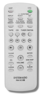 Ersatz Sony Fernbedienung für CMT-GPX5 | CMT-GPZ6 | CMT-GPZ7 | CMT-GPZ7/C |