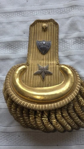 Antique U.S. Navy Rear Admiral Gold Bullion Dress Epaulette – Circa 1880-1920