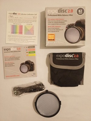 ExpoDisc 2.0 Professional Weissabgleich-Filter 82mm   Top Zustand 