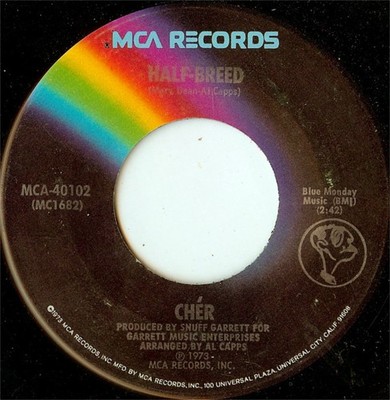 Cher - Half-Breed - Used Vinyl Record 7 - G8100z