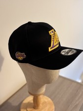 New Era LA Lakers 9FORTY A-Frame Cap Black NBA Snapback BNWT