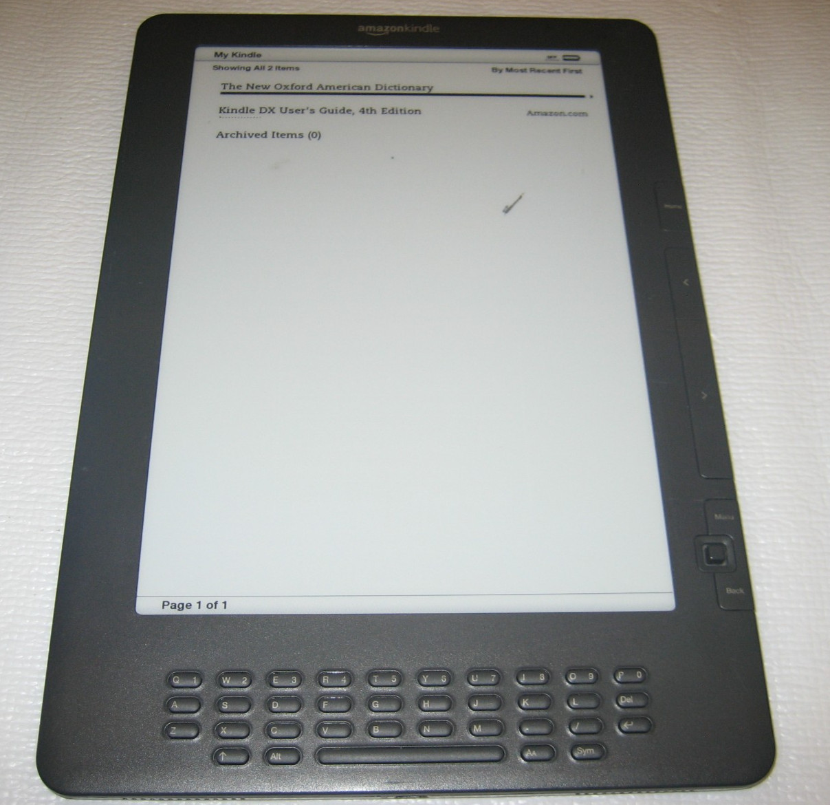 Amazon Kindle DX (2nd Generation), Graphite, 4GB, 9.7 in, D00801 #02. Available Now for $39.95