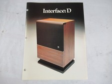 EV electro Voice Interface: D Brochure speake...