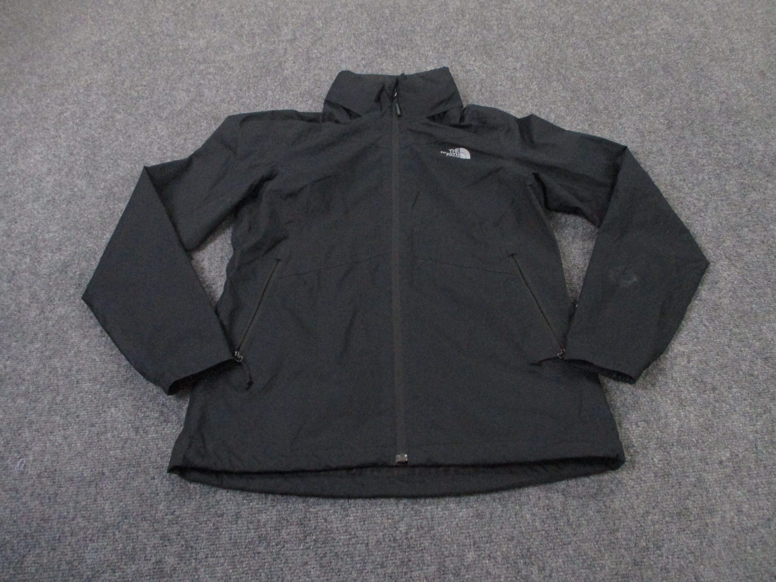 North Face Jacket Women M Black Dryvent Outdoors Hiking Rain Coat Camping Lined