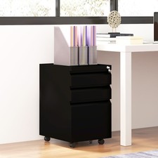 Vertical Filing Cabinet with Five Wheels Lockable File Cabinet