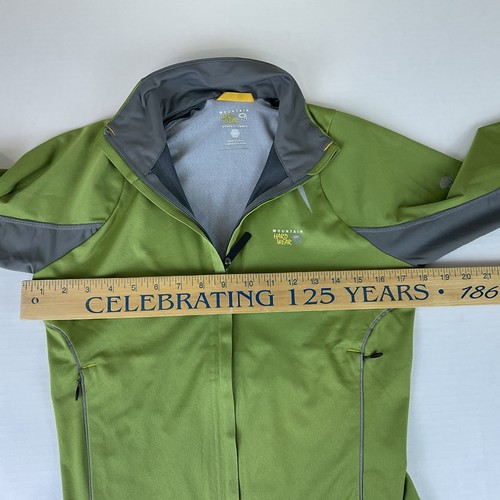 Mountain Hardwear Windstopper Soft Shell Jacket Womens small Green Gray - Picture 4 of 12