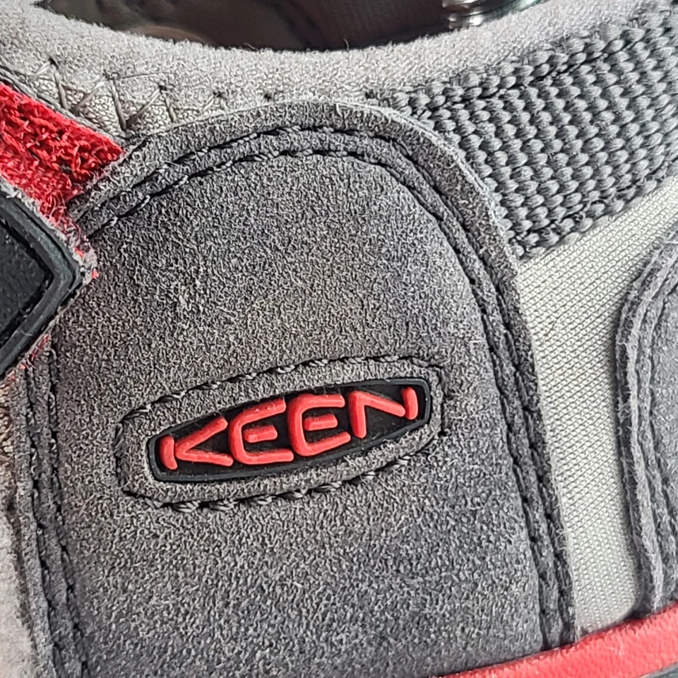 Keen Big Kids Seacamp II Gris/Rojo CNX niños talla 3Y Foto 2 de 4