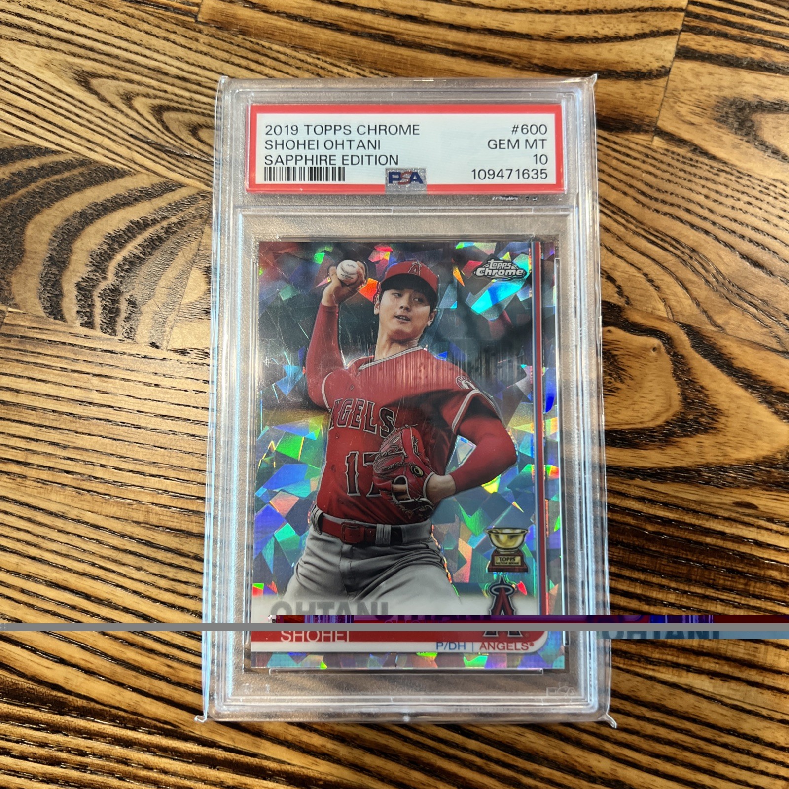 2019 Topps Chrome Sapphire Rookie Cup Shohei Ohtani #600 PSA 10
