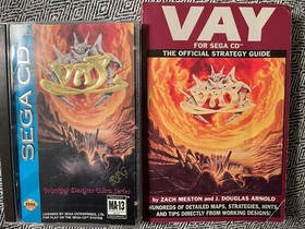 Vay (Sega CD, 1994)  RPG w/Game, Manual, Card, Map, & Strategy Guide