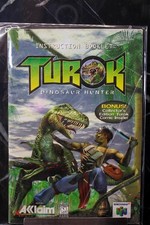 NO GAME- Turok Dinosaur Hunter Nintendo 64 N64 Instruction Manual Booklet Only