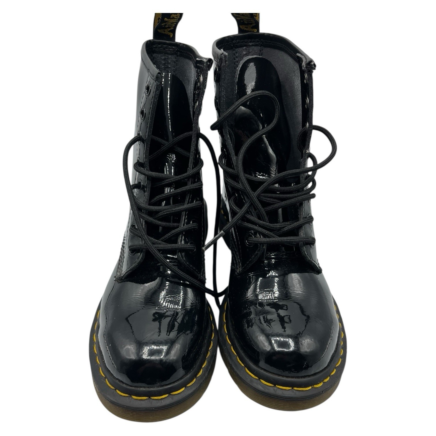 Doc Martens Womens Boots 7 1460W Lace Up Black Leather Combat Punk Grunge Shoes thumbnail 2