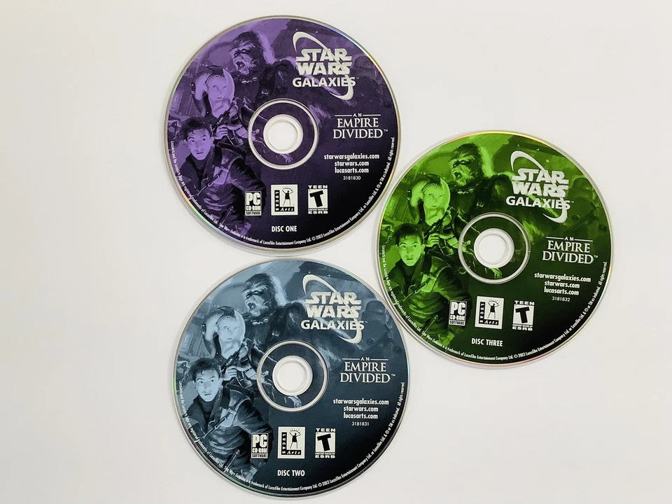 Star Wars Galaxies: An Empire Divided (PC CD-ROM) With Code, FREE SHIPPING  (G) - Image 2 of 4