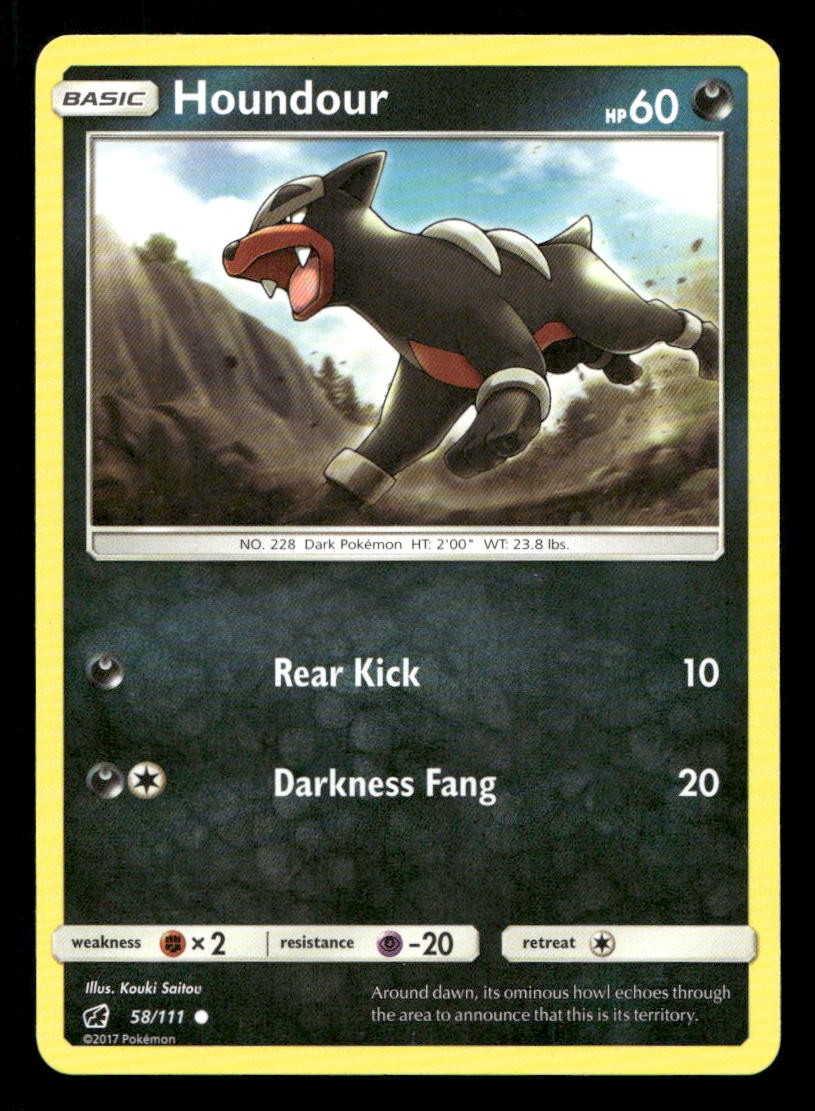 Houndour 58/111 Crimson Invasion NM/M Pokemon