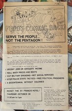 1975 White Panther Party Picket Line John Sinclair Unemployment Socialist Agenda