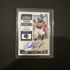 Colton Dowell Rookie Ticket Auto - 2