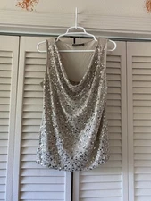Apt 9 Women’s Sequined Tank Blouse, Size Large, Good Condition