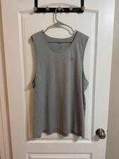 Nike Men's Dri-Fit Primary Versatile Fitness Tank Top, Size XL, Heather Grey