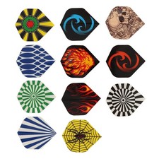77Pcs Dart Flights Durable PET Replacement Feather Tail Wings for Steel Tip Soft