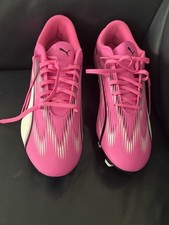 Puma Ultra Play FG/AG Adult Soccer Cleats 107763-01 Pink White Black Size Men 13