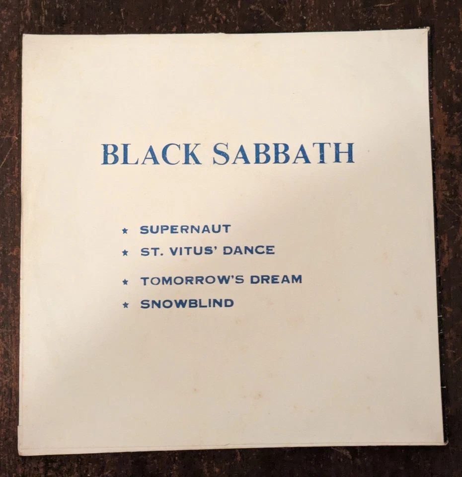 Black Sabbath Ultra Rare Thai Supernaut/St Vitus Dance/Tomorrows Dream/Snowblind - Image 2 of 4