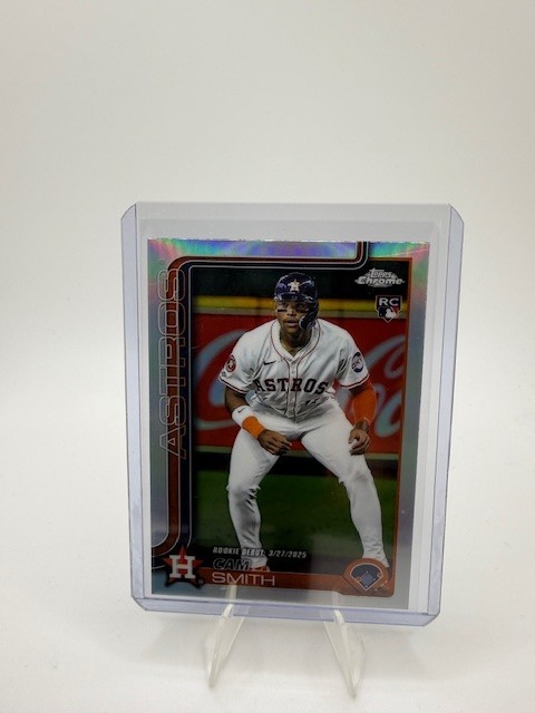 2025 Topps Chrome Update CAM SMITH Rookie Debut Refractor ASTROS RC