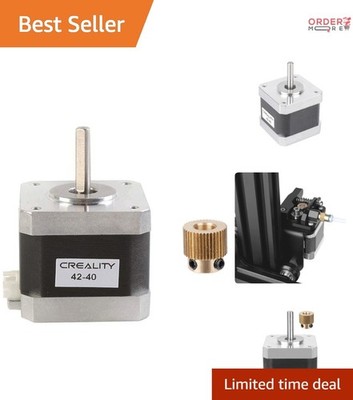 Stepper Motor Aluminum 42-40 1.8° 0.4 N.M for 3D Printer Extruder, Ender comp...