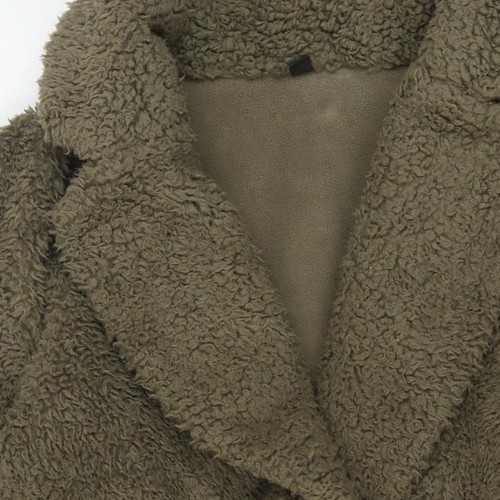 Uniqlo Women's Green Fleece Coat - Size L, Long Sleeve - Picture 9 of 12