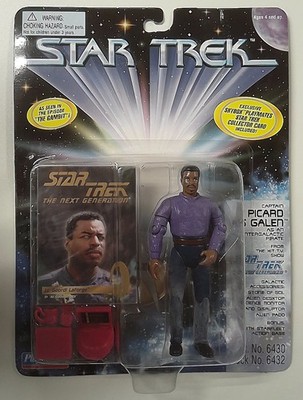1x  RJ6522: ERROR: Star Trek: Geordi Figure of Captain Picard as Galen Card: Pla