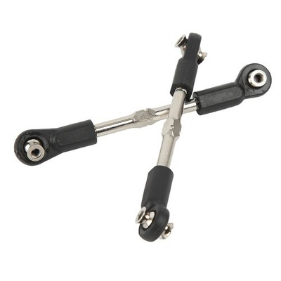 2x RC Steering Tie Rod Black High Strength Shock Absorption Steering Link For ZD